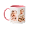 Custom Photo Mug – Pink Handle & Interior